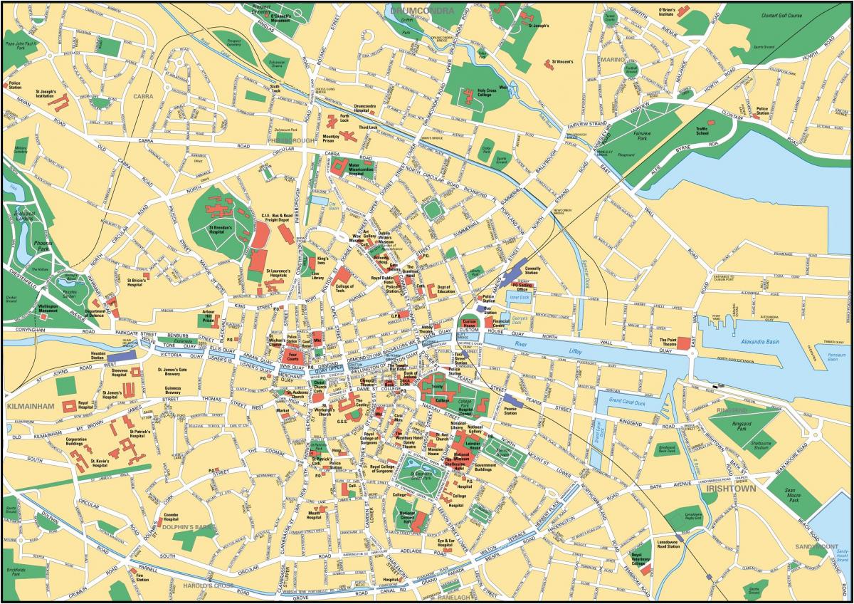 خريطة مدينة دبلن