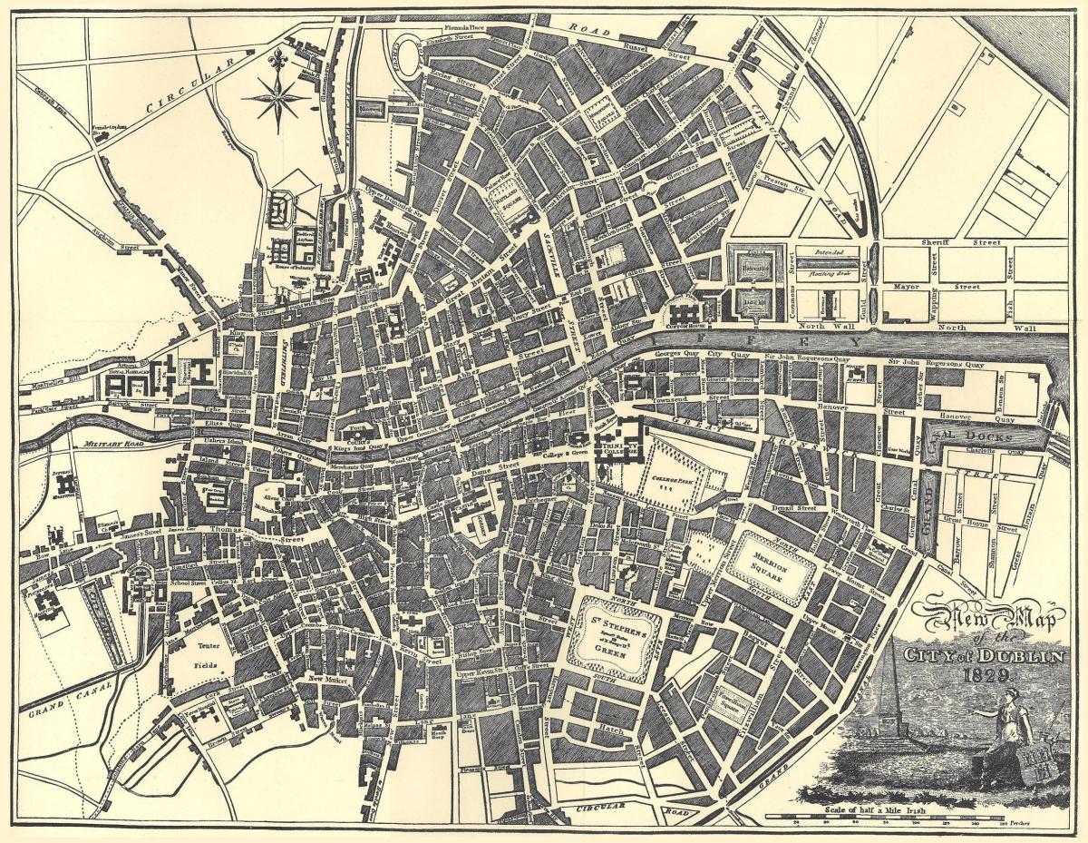 خريطة دبلن التاريخية