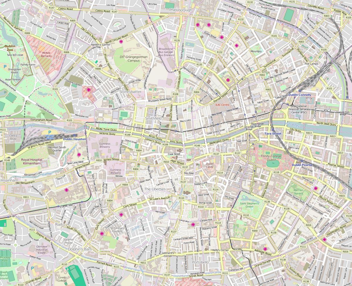 خريطة شوارع دبلن