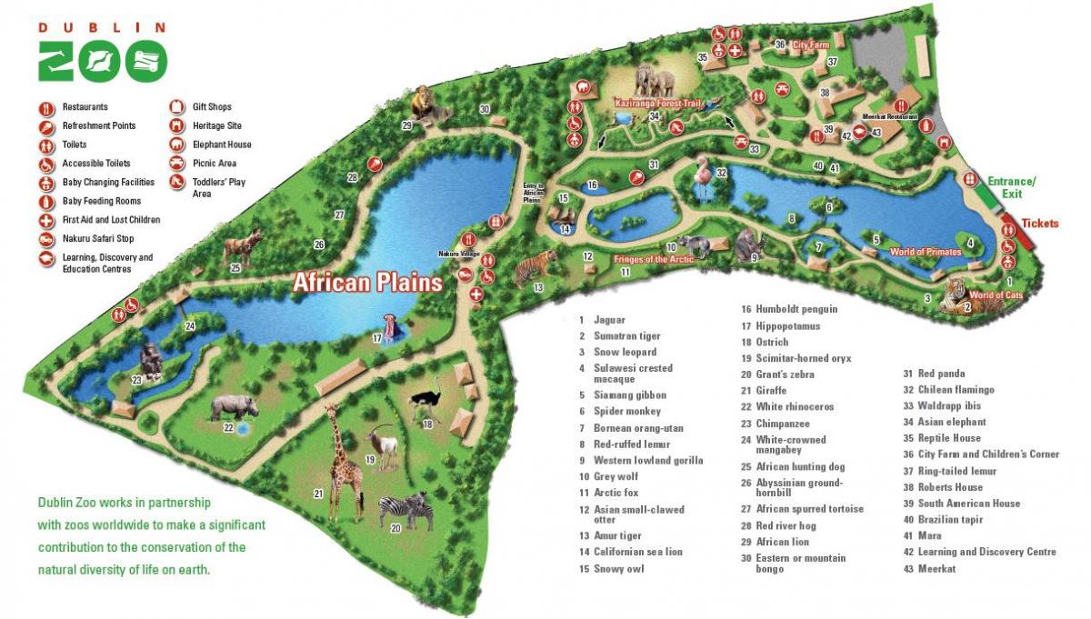 خريطة حديقة دبلن